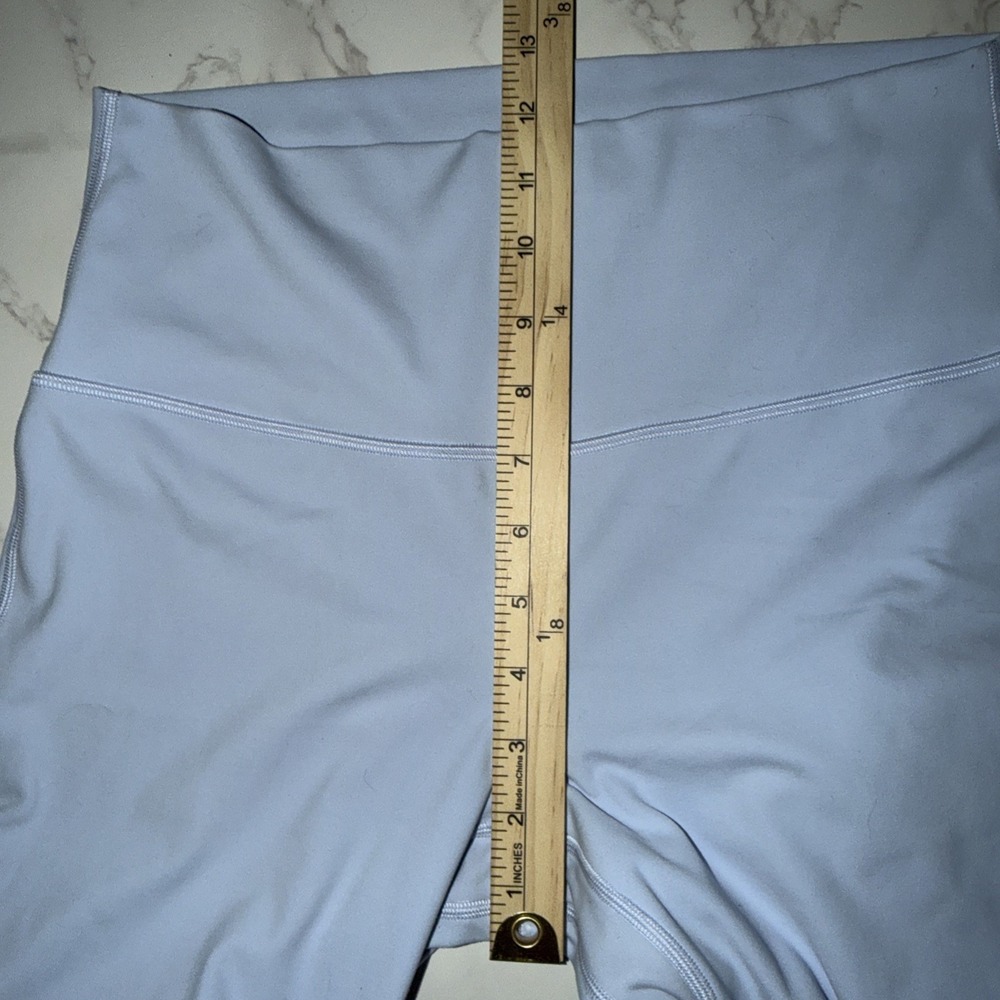 Lululemon Double Lined Align‎ Nulu Leggings Light Blue Sz 10 High Rise - Picture 7 of 8